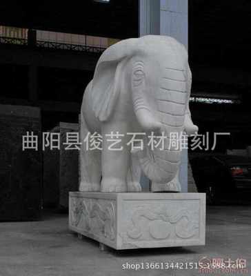 王氏雕刻 優質漢白玉石雕吉象如意，直擊曲陽工藝魅力